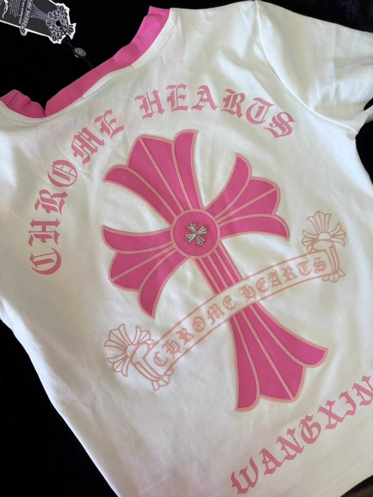 Crop Top Tee Chrome Hearts