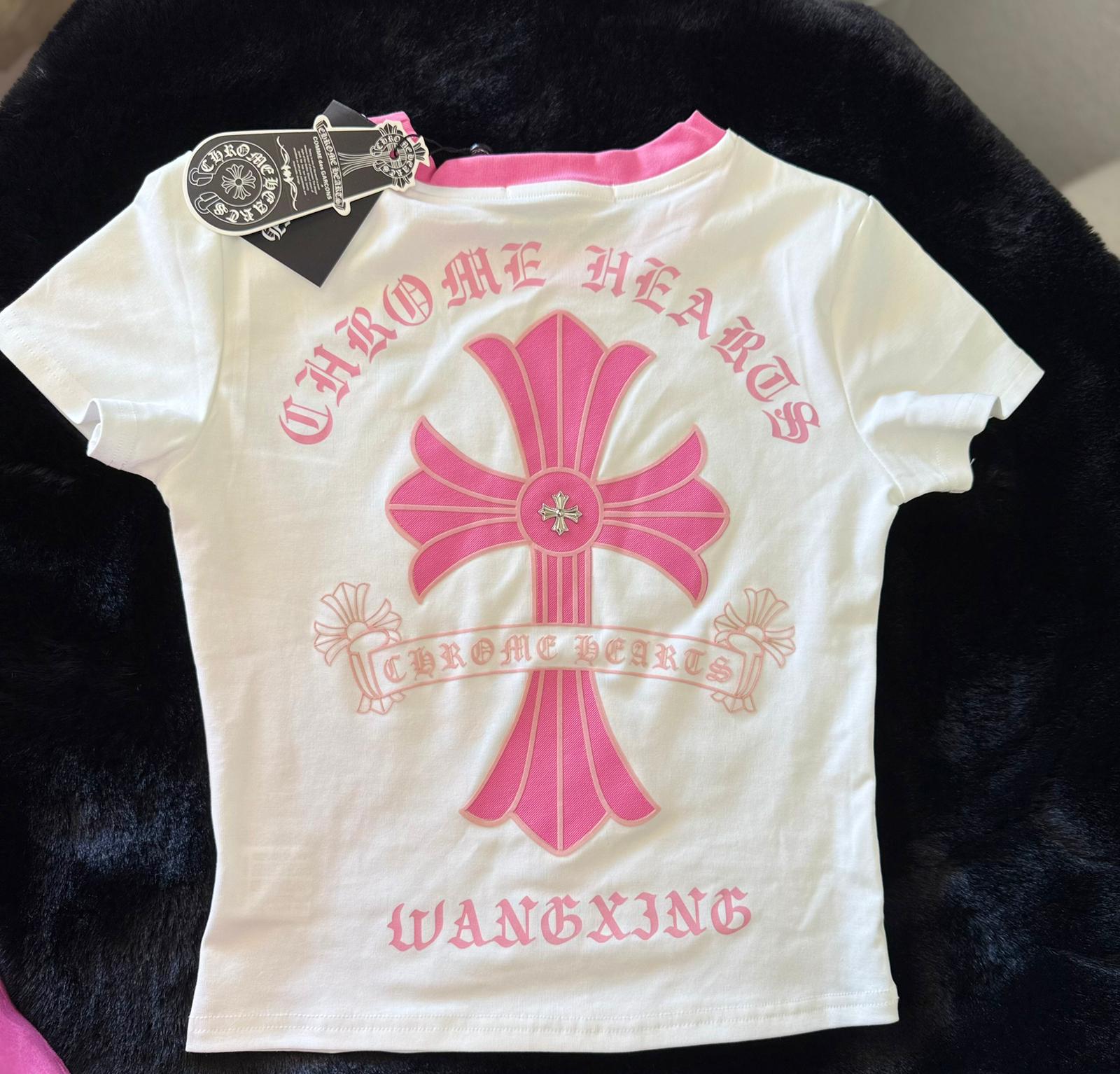 Crop Top Tee Chrome Hearts