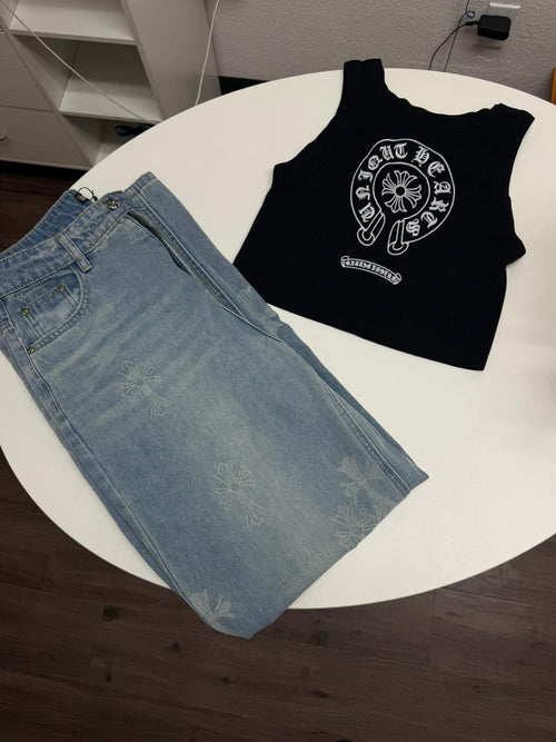 Conjunto Chrome Hearts