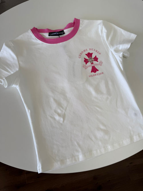 Crop Top Tee Chrome Hearts